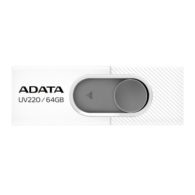 MEMORIA USB 64GB UV220 ADATA BLANCO GRIS