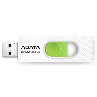 MEMORIA USB 256GB UV320 3.1 ADATA BLANCA VERDE 