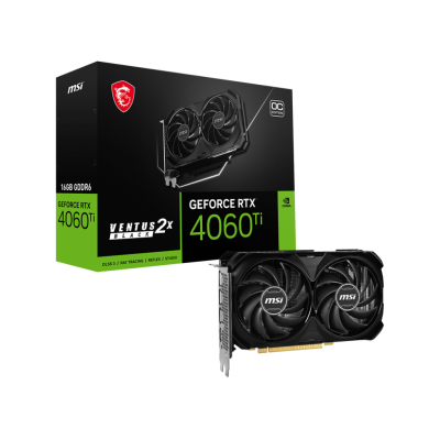 Tarjeta de video MSI RTX 4060Ti Ventus 2X Black 16G OC